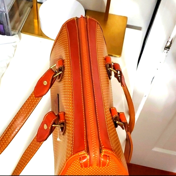 NWOT DOONEY & BOURKE CABRIO LEATHER DOT SHOULDER BAG - Picture 10 of 17